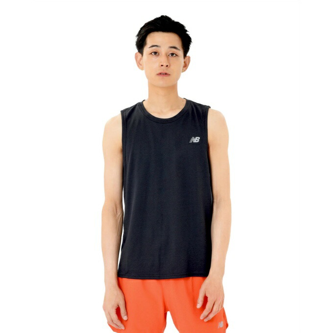 【楽天市場】ニューバランス ランニングウェア Tシャツ ノースリーブ メンズ Go To タンクトップ MT43200 BK new