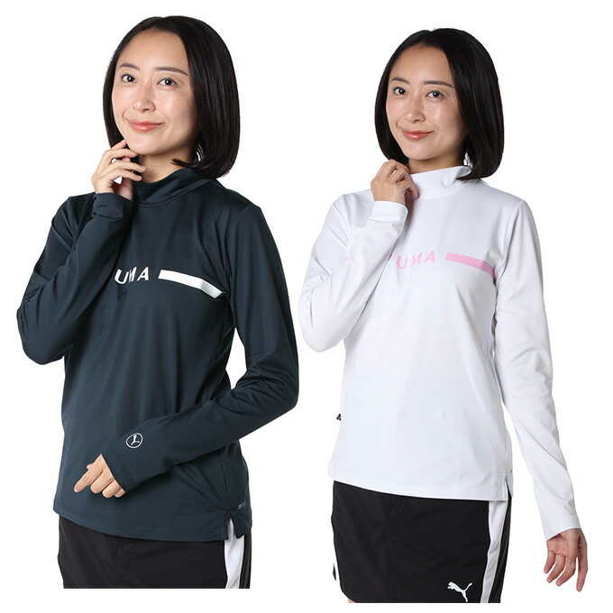 プーマ ゴルフウェア 長袖シャツ レディース フロントロゴMN長袖シャツ 630588 PUMA