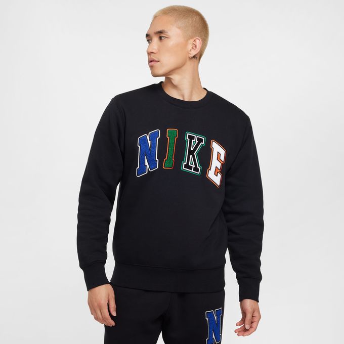 L 新品 NIKE ナイキ 黒 スウェット 上下 セットアップ クルー