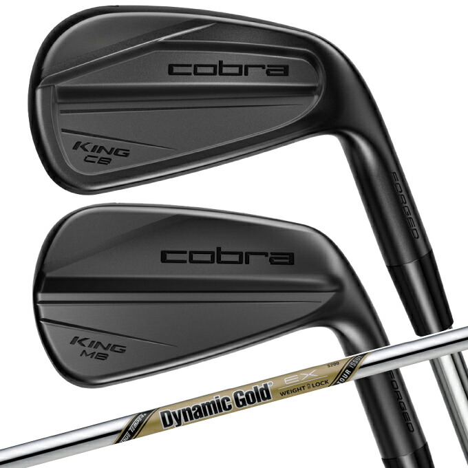 コブラ cobra ゴルフクラブ アイアンセット 6本組 メンズ KING CB/MB Black Irons シャフト ダイナミックゴールド EX ツアーイシュー