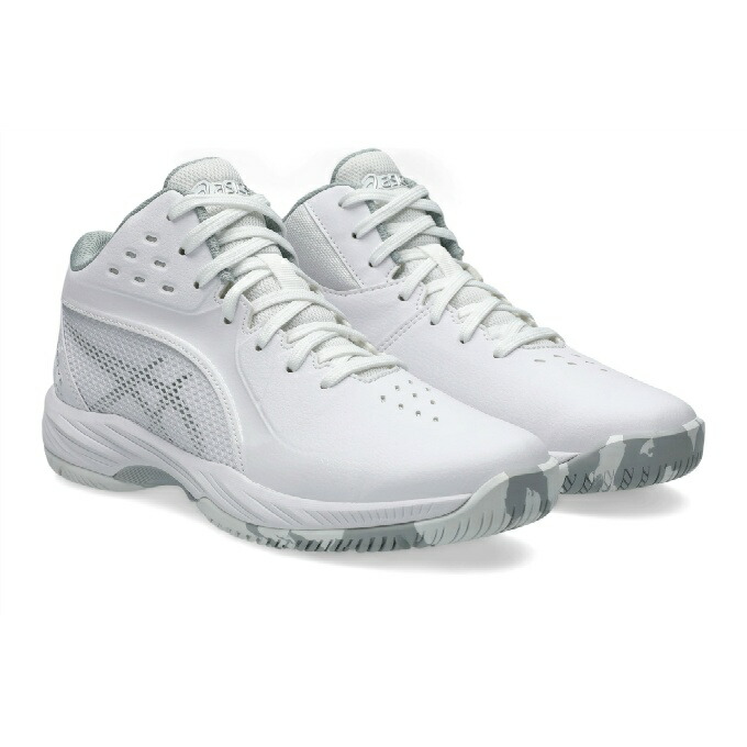 アシックス バスケットシューズ ジュニア GEL-IMPROVE 3 1064A018-101 asics ゲルインプルーブ キッズ バッシュ 白 ホワイト画像