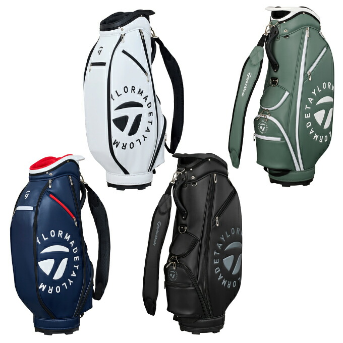 TaylorMade キャディバッグ ホワイト ネイビー dショッピング |テーラーメイド Taylor Made キャスター付き