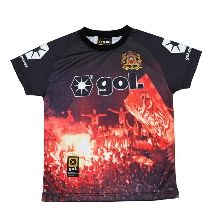 ゴル gol サッカーウェア プラクティスシャツ 半袖 メンズ レディース 昇華プラクティスシャツ カルナヴァウ G542-622 115