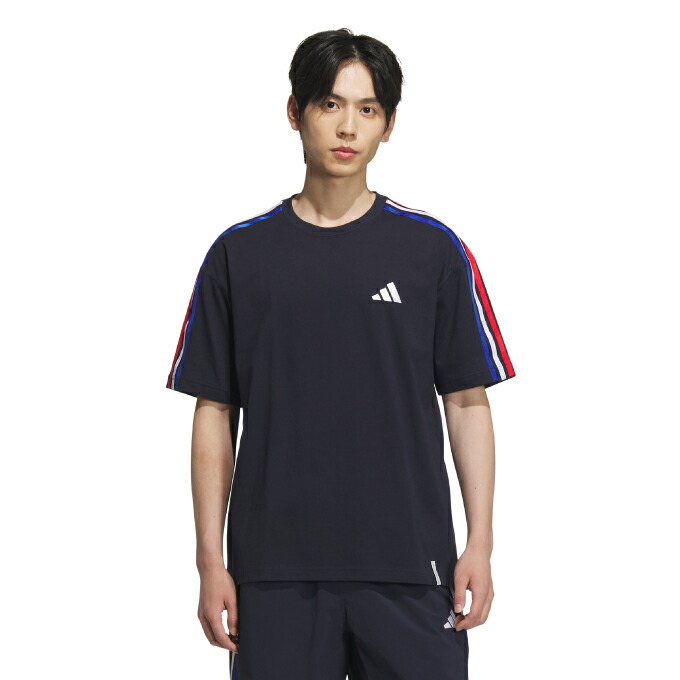 adidas(アディダス) / アディダス/Tシャツ/L/コットン/ネイビー