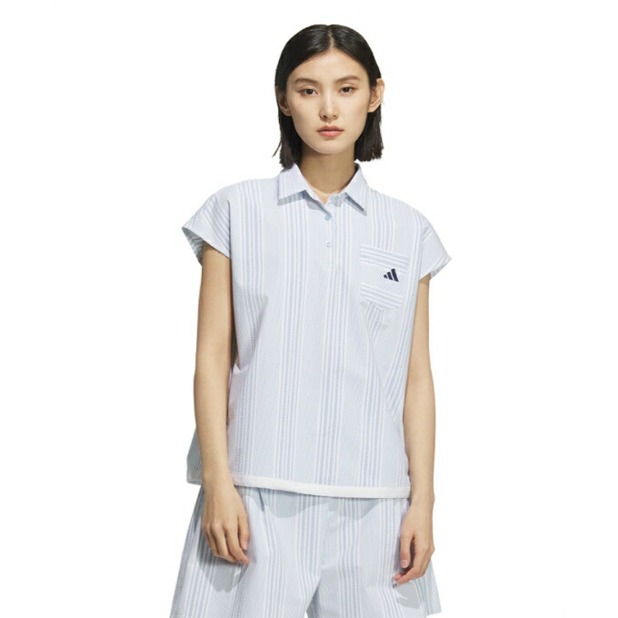 アディダスゴルフ【Ｌ】春夏セットアップ フレンチスリーブシャツ＆ショートパンツ 0000001245696_r1_01.jpg