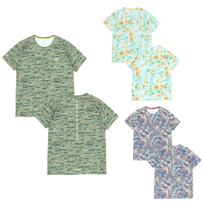 チャムス CHUMS ランニングウェア Tシャツ 半袖 メンズ ランニングオールパターンTシャツ CH01-2498