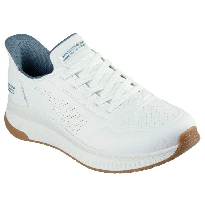 スケッチャーズ SKECHERS ウォーキングシューズ メンズ SLPボブス SQ 4 118424-WHT