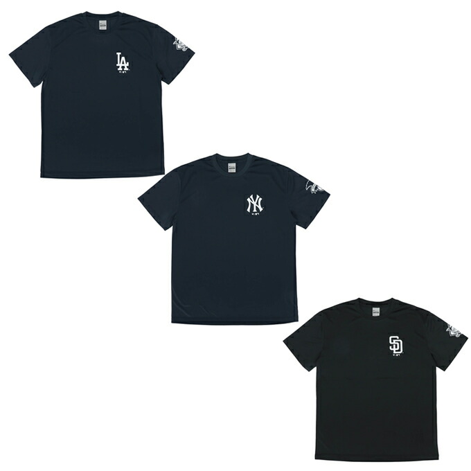 野球ウェア 半袖Tシャツ メンズ レディース MLB SHOULDER リーグ ロゴT ML0125SS0001