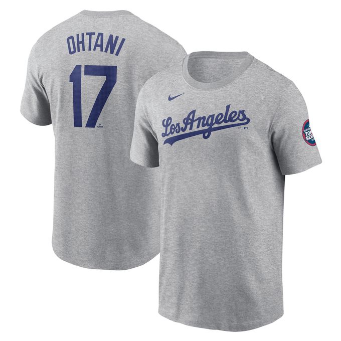 ナイキ Fanatics MLB 野球ウェア 半袖Tシャツ メンズ N&N Tシャツ大谷 パッチあり N199-06GD9-01F-P NIKE
