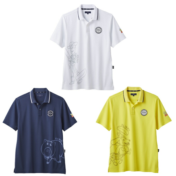 【全品対象最大10%OFF！2025年8/15 0:00〜8/20 23:59】 キャロウェイ(Callaway) ゴルフウェア ポロシャツ 半袖 メンズ トイ・ストーリー キャロウェイコレクション ワンポイント C25134130 【国内正規品】【2025年春夏モデル】画像