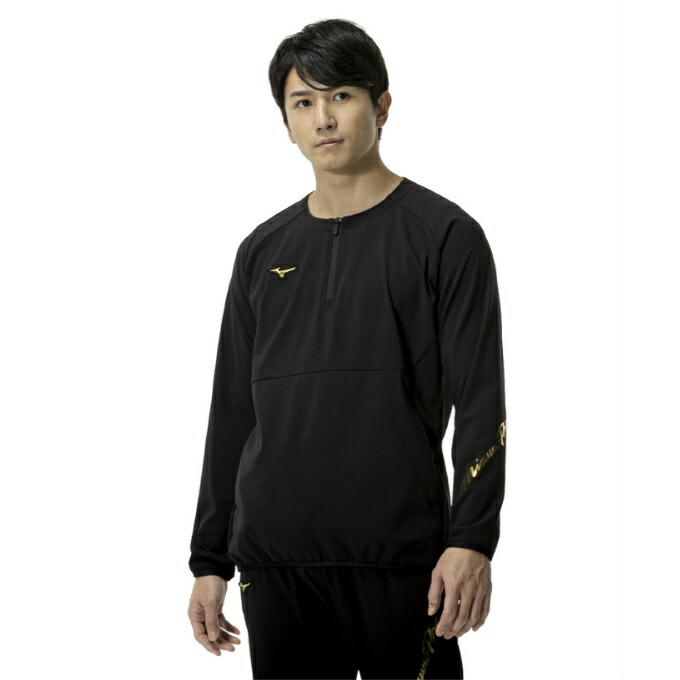 【全商品対象最大10％OFFクーポン！7/19 20:00～7/26 01:59】ミズノ(MIZUNO) 野球 ウインドブレーカージャケット メンズ テックシールドジャケット ハーフZIP 12JECW7509｜ヒマラヤ店