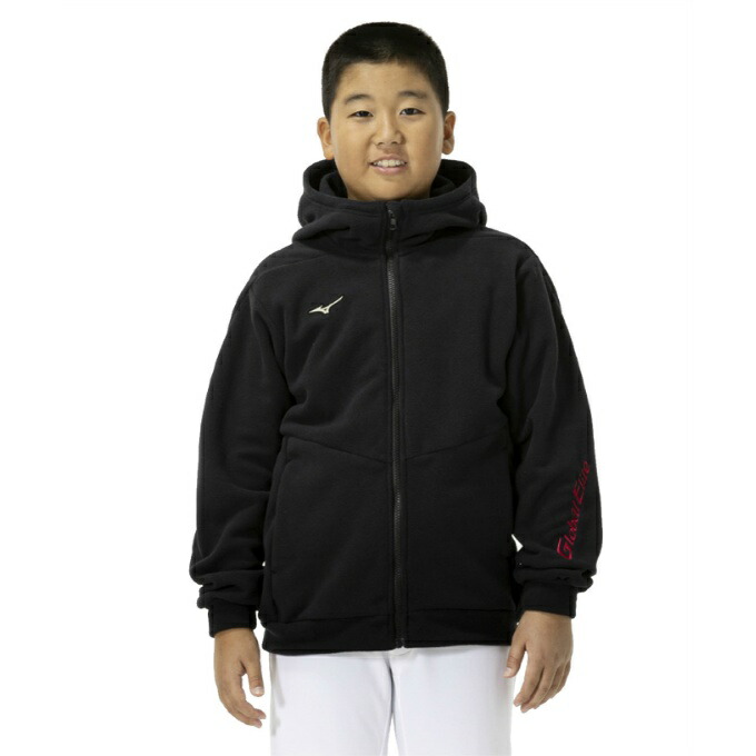 ミズノ(MIZUNO) 野球 野球 スウェットパーカー ジュニア フリースフーディ 厚手 12JECK8209