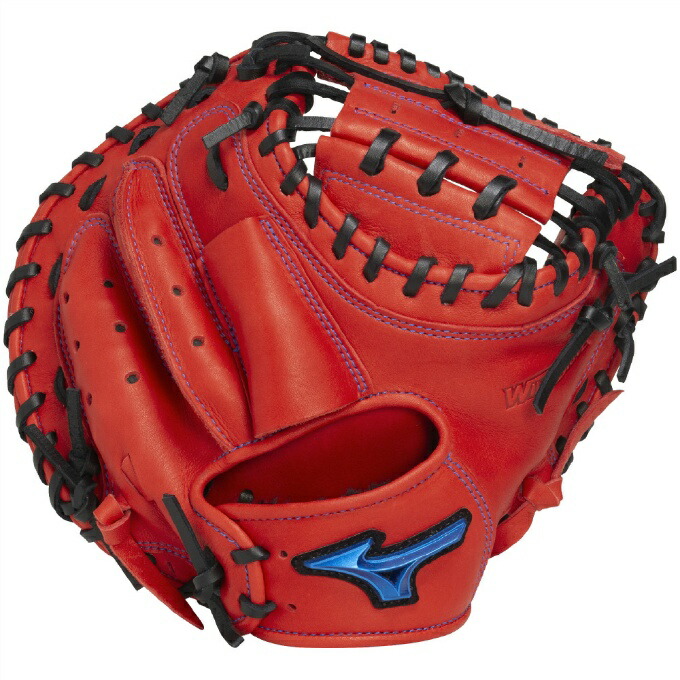 【全商品対象最大10％OFFクーポン！7/19 20:00～7/26 01:59】ミズノ(MIZUNO) 野球 少年軟式グローブ 捕手用 ジュニア軟式用WILL DRIVE BLUE 限定カラー捕手用 M-R型 1AJCY33400｜ヒマラヤ店