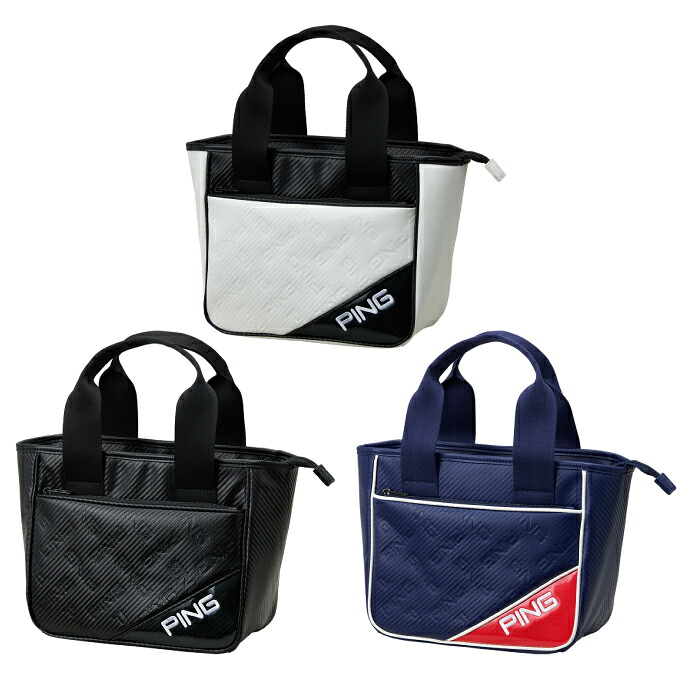 楽天市場】ピン PING アルファベットバイアスパターン ラウンドバッグ