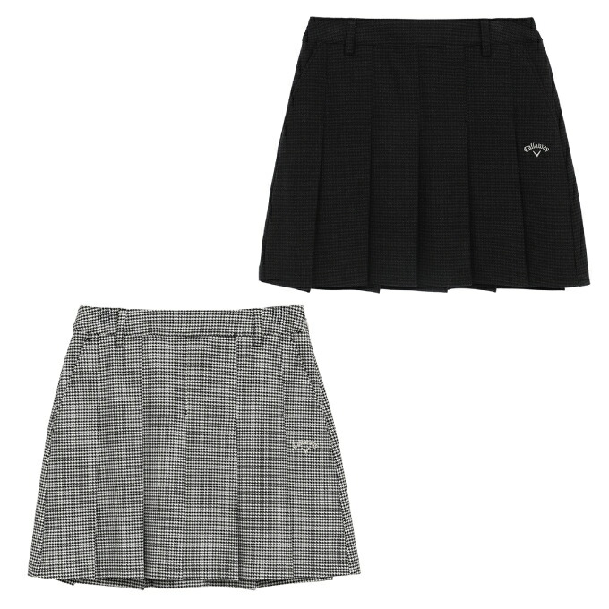 CALLAWAY フード付き長袖とチェック柄スカート SSサイズあり】ロービングチェック柄スカート | フレアスカート
