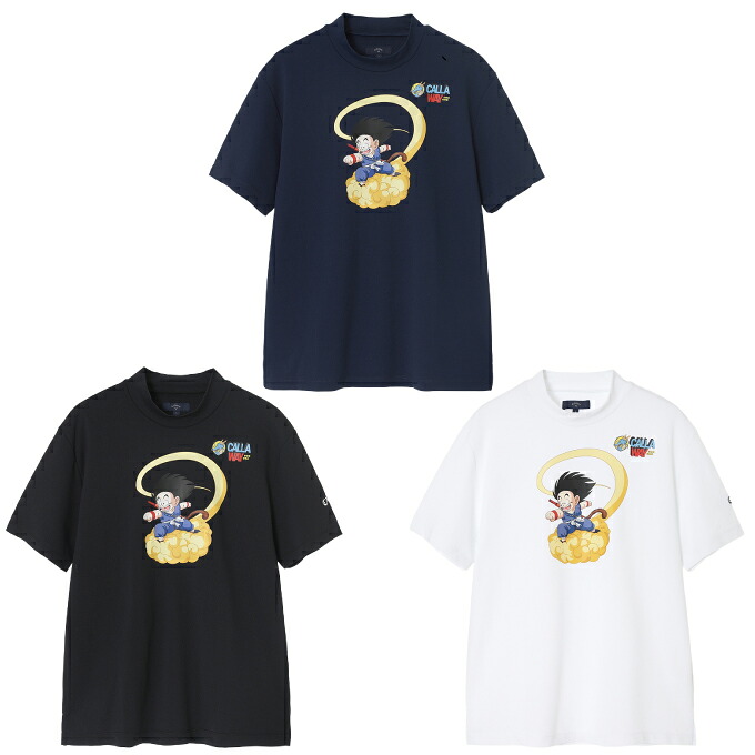 キャロウェイ(Callaway) ゴルフウェア 半袖シャツ メンズ ドラゴンボール 孫悟空プリントモックネック C25234152 【国内正規品】【2025年秋冬モデル】画像