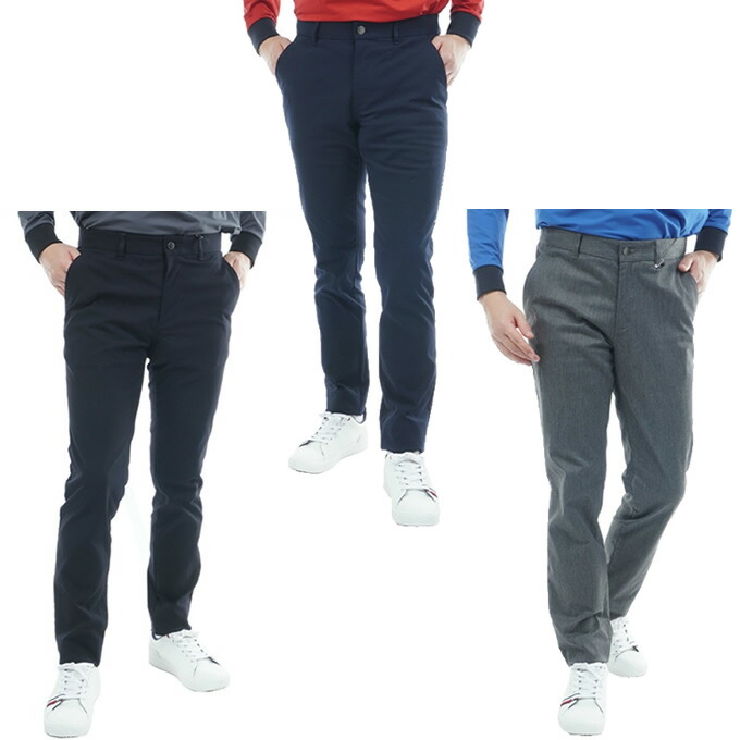 【全商品対象最大10％OFFクーポン！7/19 20:00～7/26 01:59】トミーヒルフィガーゴルフ(TOMMY HILFIGER GOLF) ゴルフウェア ロングパンツ メンズ ベーシック テーパードパンツ THMA566 【2025年秋冬モデル】｜ヒマラヤ店