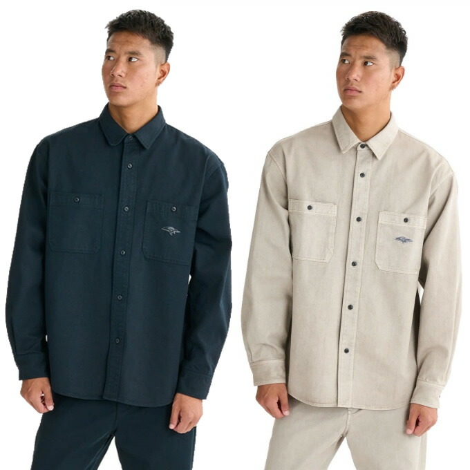 クイックシルバー(QUIKSILVER) 長袖シャツ メンズ CHINO WASH SHIRT シャツ セットアップ QSH254001 【国内正規品】