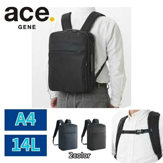 【全商品対象最大10%OFFクーポン!7/19 20:00~7/26 01:59】エースジーン ace.GENE バックパック エース ガジェタブルR リュック 14L A4ファイル/14.0インチPC対応 6800200 【ご自宅配送限定】‥|ヒマラヤ店