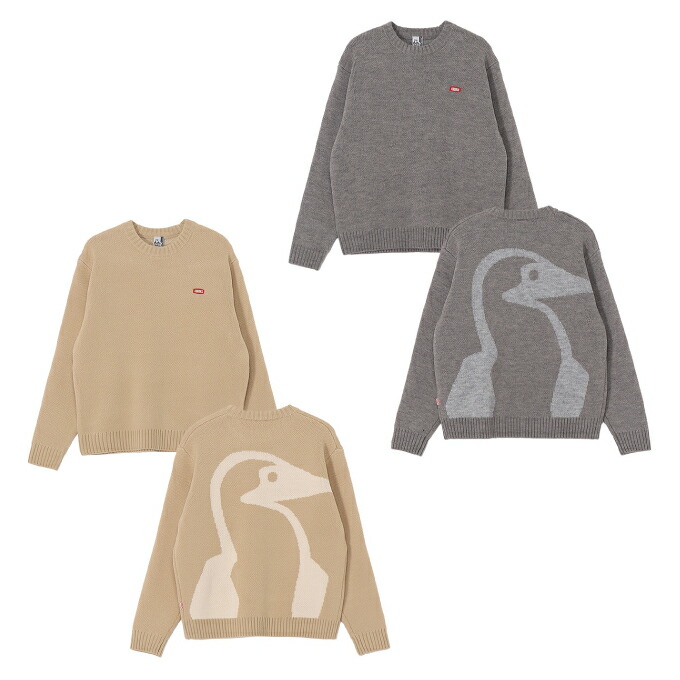 チャムス(CHUMS) スウェット トレーナー メンズ レディース ビッグブービーニットクルートップ ニット セーター Big Booby Knit Crew Top CH02-1247