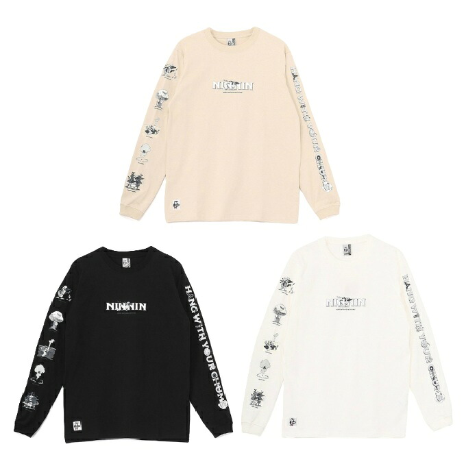 チャムス(CHUMS) Tシャツ 長袖 メンズ ザニンジャブラッシュドロングスリーブTシャツ CH01-2662