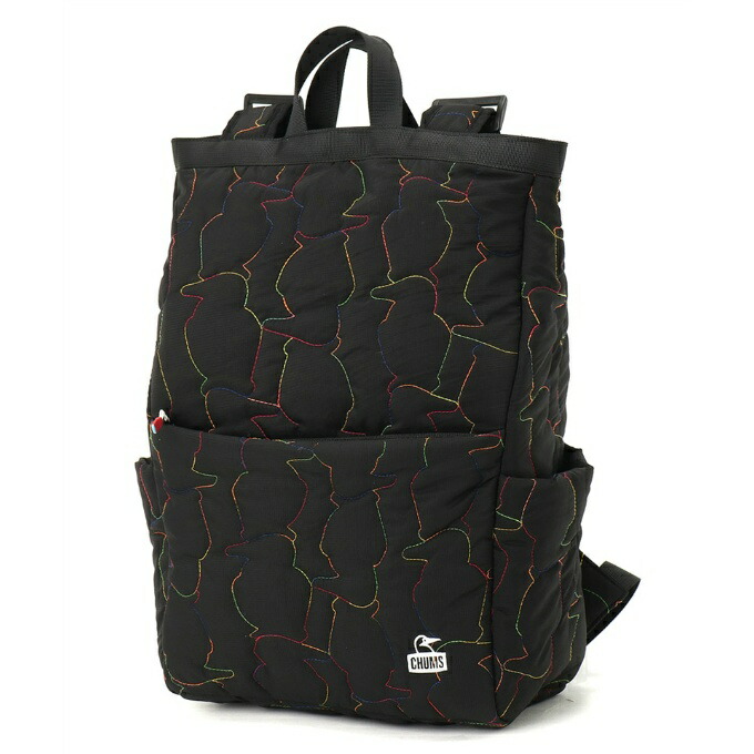 チャムス(CHUMS) バックパック メンズ レディース ブービーステッチデイパック CH60-4038-BLACK/RAINBOW