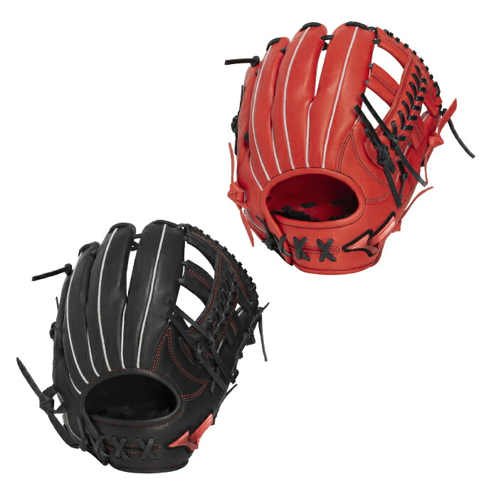 ミズノ(MIZUNO) 野球 一般軟式グローブ 内野手 メンズ レディース 軟式用 WILL DRIVE RED 内野手向け サイズ9 1AJGR34603