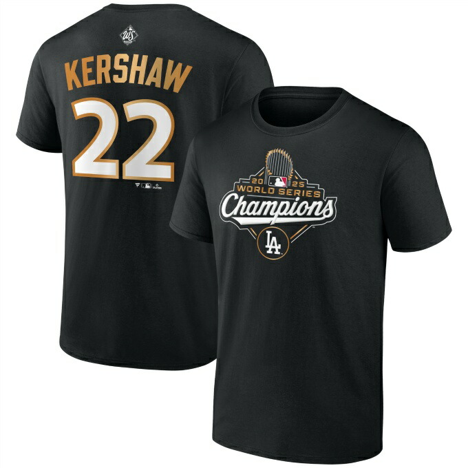 エムエルビー(MLB) 野球ウェア 半袖Tシャツ カーショーWS優勝N&N T ML01-25AS-0202