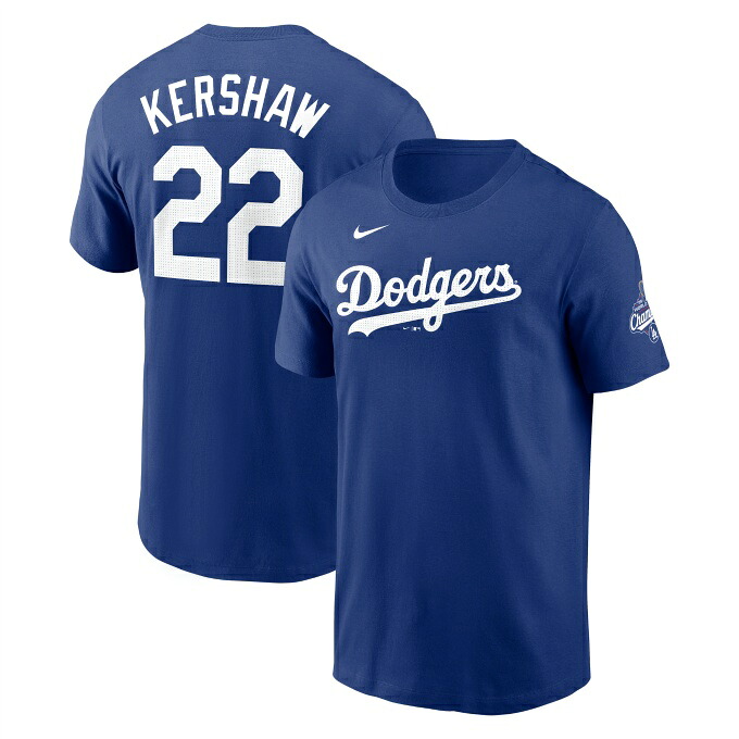 エムエルビー(MLB) 野球ウェア 半袖Tシャツ カーショー WS優勝 N&N T ML01-25AS-0099