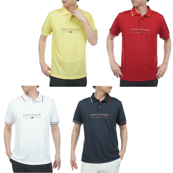 【全商品対象最大10％OFFクーポン！7/19 20:00～7/26 01:59】トミーヒルフィガーゴルフ(TOMMY HILFIGER GOLF) ゴルフウェア ポロシャツ 半袖 メンズ フロントロゴ 半袖ポロシャツ THMA617 【2026年春夏モデル】｜ヒマラヤ店