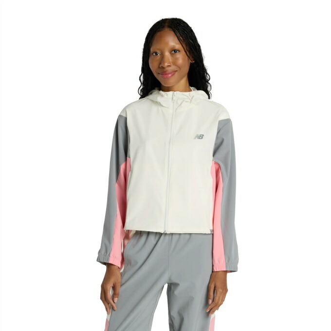 ニューバランス new balance ウインドブレーカー ジャケット レディース ウーブンフーデッドジャケット WJ61M2MG-SST