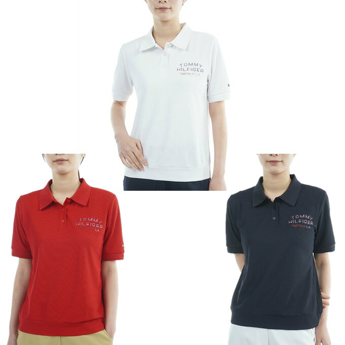 【全商品対象最大10％OFFクーポン！7/19 20:00～7/26 01:59】トミーヒルフィガーゴルフ(TOMMY HILFIGER GOLF) ゴルフウェア ポロシャツ 半袖 レディース クラシック ポロシャツ THLA603 【2026年春夏モデル】｜ヒマラヤ店
