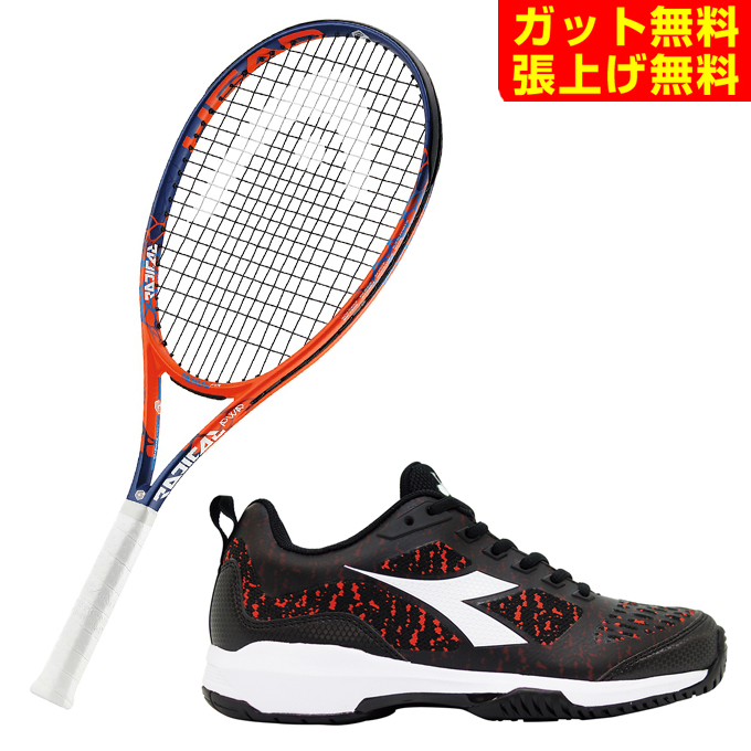 高い素材 ヘッド 硬式テニスラケットセット ラジカルパワー 18 S Shot Sg スピードショット ラケット テニスシューズ オムニクレー Headw 日本全国送料無料 Www Tabla Org Rs
