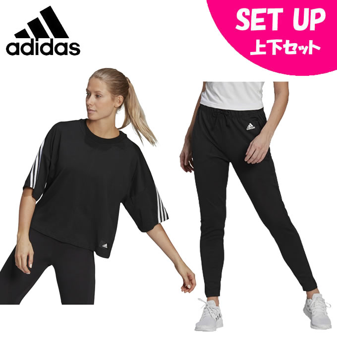 アディダス 半袖tシャツ 下穿き 揃 レディース 将来 アイコンズ 3ストライプス レーストラックパンツ Gn17 Gl4000 Adidas Arsn Sn