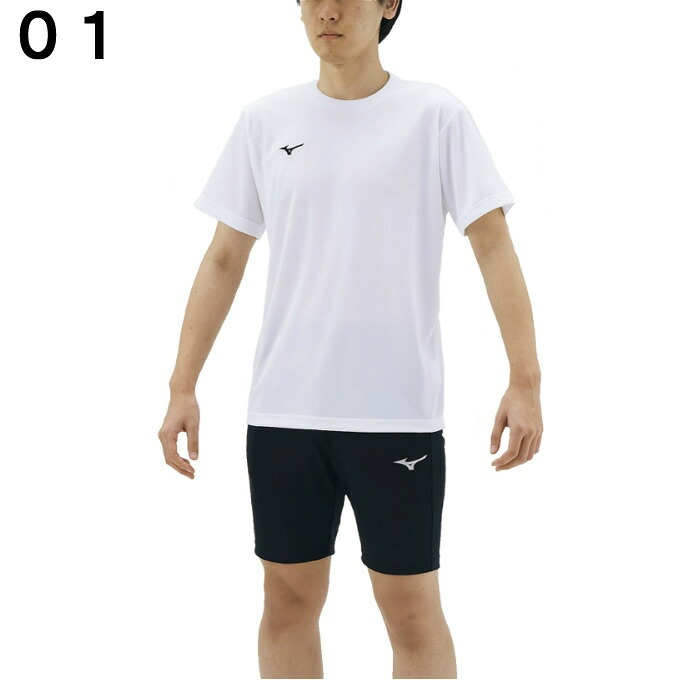 ミズノ 半袖Tシャツ ハーフパンツ セット メンズ ナビドライTシャツ 丸首+ナビドライニットハーフパンツ 32MA1190+32MD2190 MIZUNO