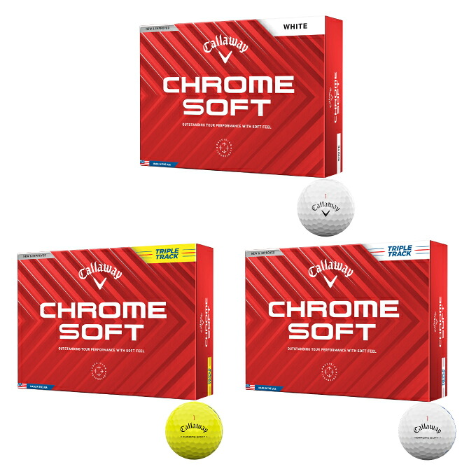 キャロウェイ ゴルフボール 1ダース 12個入 クロームソフト CHROME SOFT 2024 Callaway