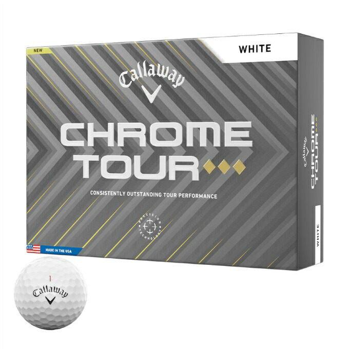 【新品】キャロウェイ　クロムツアー　ゴルフボール　2ダース Callaway 【USモデル】 キャロウェイ クロムツアー USA トゥルー