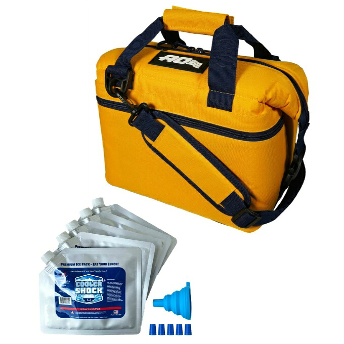 エーオークーラー AO Coolers ソフトクーラー＋保冷剤 AOクーラーキャンバス 8.5L+クーラーショック S 5個セット AO9MY+7CSSSET