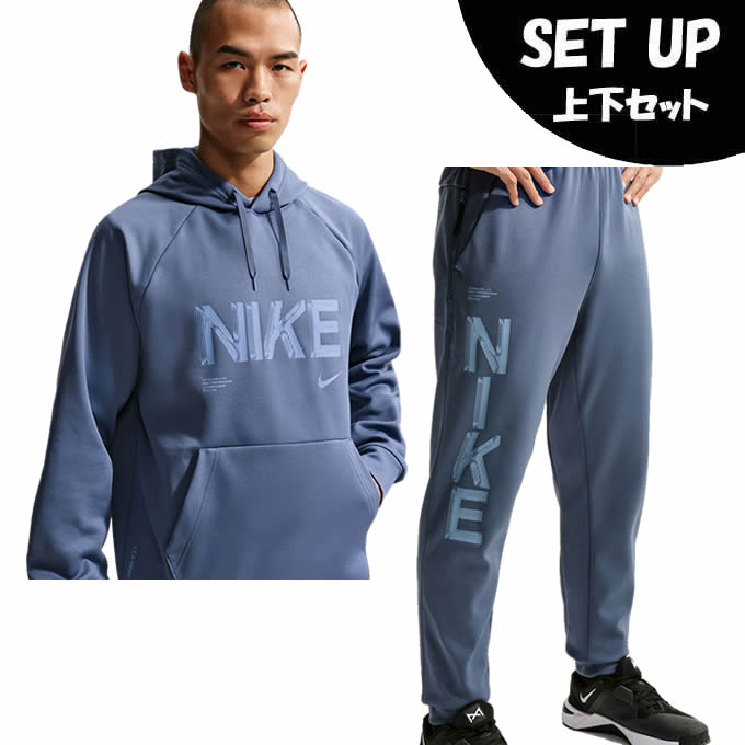 ナイキ(NIKE) スポーツウェア スウェット 上下セット メンズ TF フードスウェット GFX+TF スウェットジョガーPT GFX IF2193-491+IF2195-491｜ヒマラヤ店