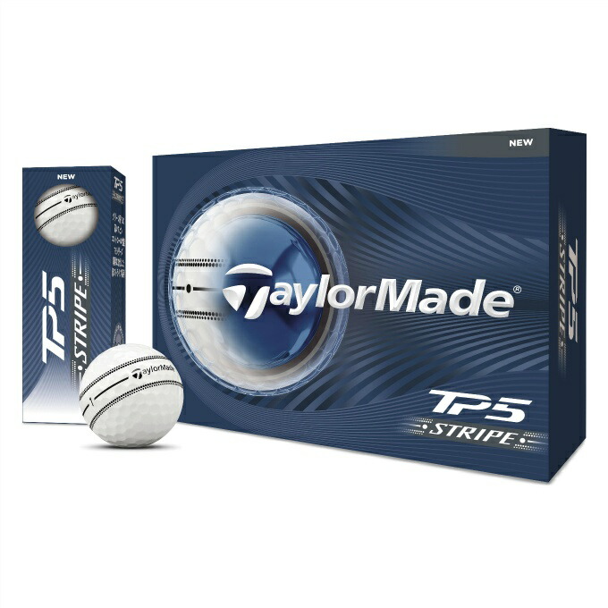 テーラーメイド(TaylorMade) ゴルフボール 1ダース 12個入 TM26 TP5 ストライプ ボール TP5 2026 STRIPE 【国内正規品】【2026年モデル】