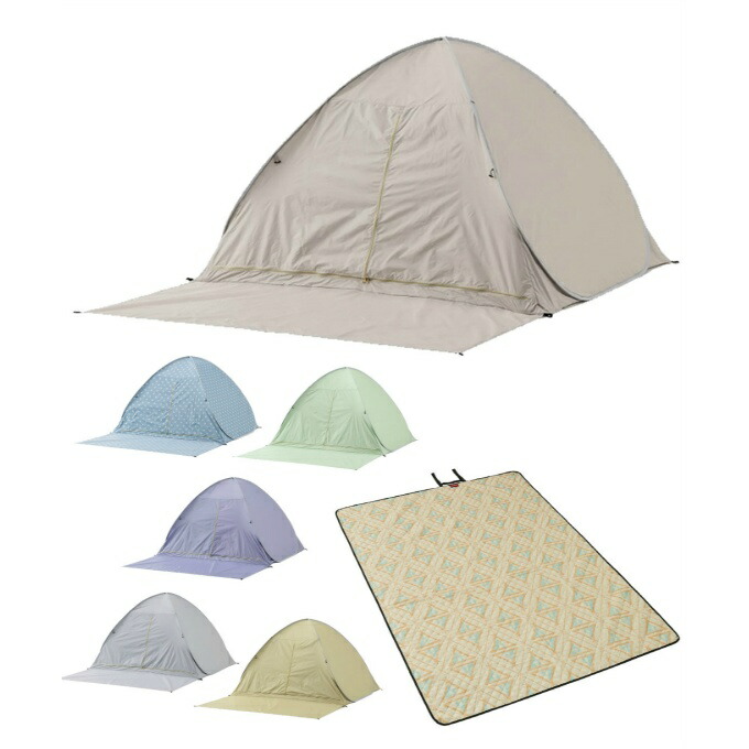 ECPB フルクローズポップアップテント+ピクニックマット 200×145 EC160104D01+2000038941 5,866円