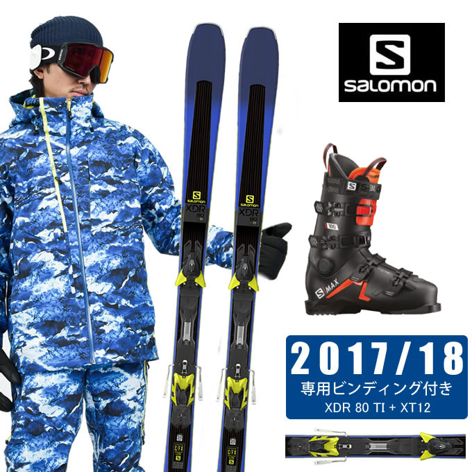 激安価格の スキー板 サロモン スキー板 ビンディング ブーツ 100 S Max Xt12 Ti 80 Xdr メンズ 3点セット スキー板 Salomon Dgb Gov Bf