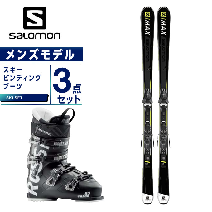 大放出セール Ti X7 S Max スキー板 ビンディング ブーツ メンズ 3点セット スキー板 サロモン Mercury Salomon 80 Track 11 スキー板 G 25 Org