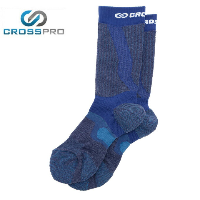 【楽天市場】クロスプロ CROSS PRO トレッキングソックス メンズ レディース 3DFアーチPダブルテーピングクルーCW Z178