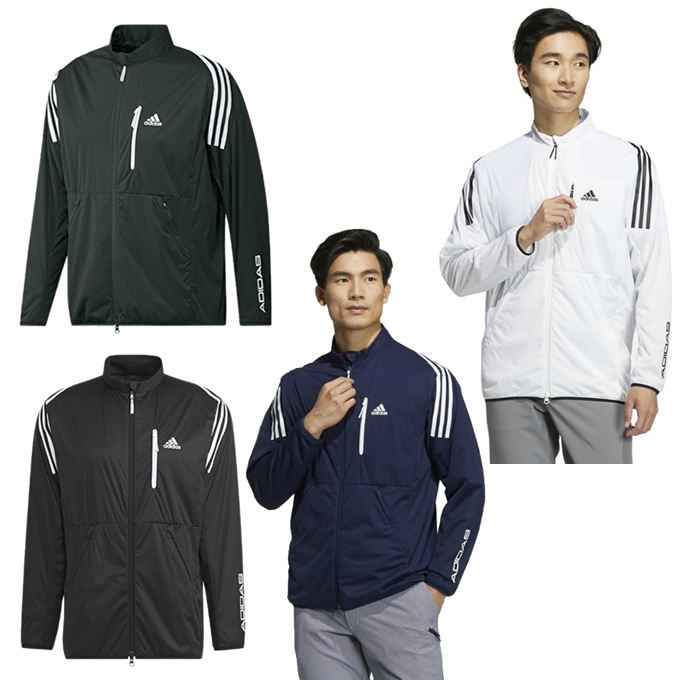 adidas IN9005 ホワイト ゴルフウェア　ジャケット L adidas IN9005 ホワイト ゴルフウェア ジャケット LΩ