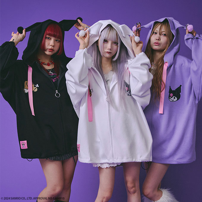 楽天市場】ガルフィー×クロミ 限定 レディース ハーフジップ