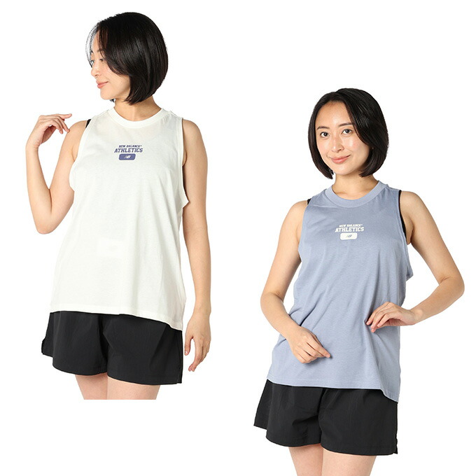 【楽天市場】【メール便送料無料】 ニューバランス(new balance) チュニック ノースリーブ レディース HRTG ヒップレングスRX