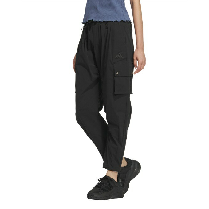 adidas ワークパンツ・カーゴパンツ ブラウン/26【新品・未使用】タグ付き アディダス レディース ショートパンツ ストレッチウーブン