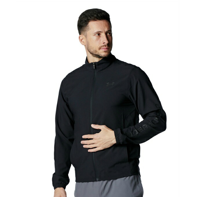 【メール便送料無料】アンダーアーマー ウインドブレーカー ジャケット メンズ UA FRESH WOVEN FULL ZIP JACKET 6001543-001 UNDER ARMOUR