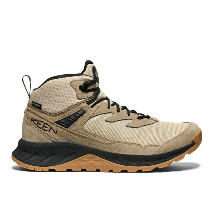 キーン KEEN トレッキングシューズ 雨合羽 ミッドカット メンズ ご機嫌トレイル ミッド お水校正刷り 雨合羽山歩きシューズ 1030343